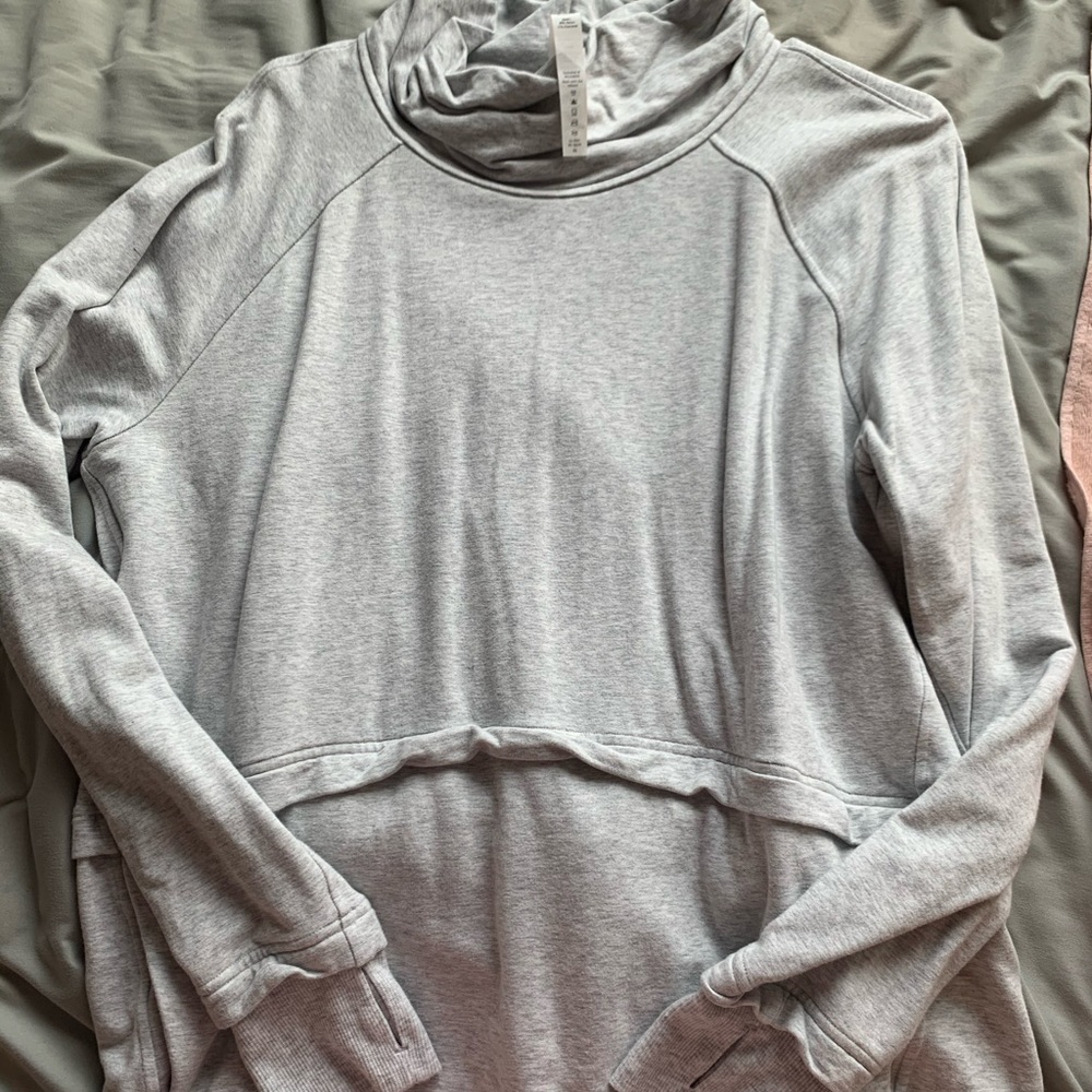Lululemon grey collard sweatshirt